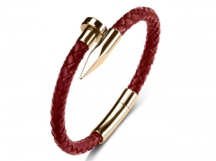 HY Wholesale Leather Bracelets Jewelry Popular Leather Bracelets-HY0134B086