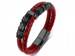 HY Wholesale Leather Bracelets Jewelry Popular Leather Bracelets-HY0134B164