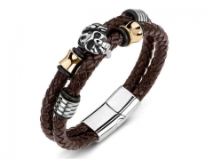 HY Wholesale Leather Bracelets Jewelry Popular Leather Bracelets-HY0134B586