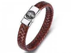 HY Wholesale Leather Bracelets Jewelry Popular Leather Bracelets-HY0134B1057