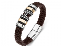 HY Wholesale Leather Bracelets Jewelry Popular Leather Bracelets-HY0134B293