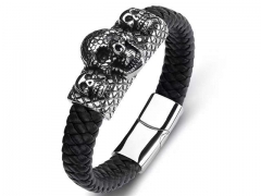 HY Wholesale Leather Bracelets Jewelry Popular Leather Bracelets-HY0134B715