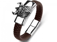 HY Wholesale Leather Bracelets Jewelry Popular Leather Bracelets-HY0134B904