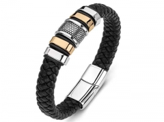HY Wholesale Leather Bracelets Jewelry Popular Leather Bracelets-HY0134B381