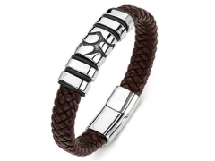 HY Wholesale Leather Bracelets Jewelry Popular Leather Bracelets-HY0134B616