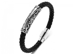 HY Wholesale Leather Bracelets Jewelry Popular Leather Bracelets-HY0134B759