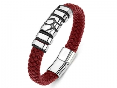 HY Wholesale Leather Bracelets Jewelry Popular Leather Bracelets-HY0134B617