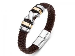HY Wholesale Leather Bracelets Jewelry Popular Leather Bracelets-HY0134B299