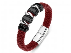 HY Wholesale Leather Bracelets Jewelry Popular Leather Bracelets-HY0134B423