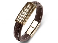 HY Wholesale Leather Bracelets Jewelry Popular Leather Bracelets-HY0134B234