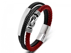 HY Wholesale Leather Bracelets Jewelry Popular Leather Bracelets-HY0134B860