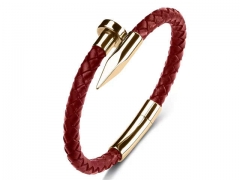 HY Wholesale Leather Bracelets Jewelry Popular Leather Bracelets-HY0134B504