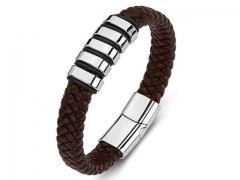 HY Wholesale Leather Bracelets Jewelry Popular Leather Bracelets-HY0134B063