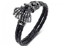 HY Wholesale Leather Bracelets Jewelry Popular Leather Bracelets-HY0134B914