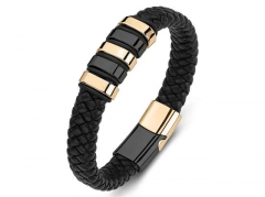 HY Wholesale Leather Bracelets Jewelry Popular Leather Bracelets-HY0134B041