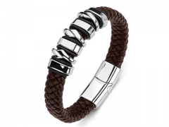 HY Wholesale Leather Bracelets Jewelry Popular Leather Bracelets-HY0134B325
