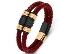HY Wholesale Leather Bracelets Jewelry Popular Leather Bracelets-HY0134B187