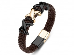 HY Wholesale Leather Bracelets Jewelry Popular Leather Bracelets-HY0134B123