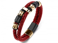 HY Wholesale Leather Bracelets Jewelry Popular Leather Bracelets-HY0134B206