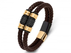 HY Wholesale Leather Bracelets Jewelry Popular Leather Bracelets-HY0134B186