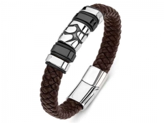 HY Wholesale Leather Bracelets Jewelry Popular Leather Bracelets-HY0134B288