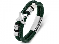 HY Wholesale Leather Bracelets Jewelry Popular Leather Bracelets-HY0134B056