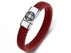 HY Wholesale Leather Bracelets Jewelry Popular Leather Bracelets-HY0134B790