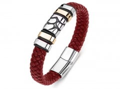 HY Wholesale Leather Bracelets Jewelry Popular Leather Bracelets-HY0134B289