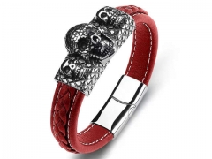 HY Wholesale Leather Bracelets Jewelry Popular Leather Bracelets-HY0134B712