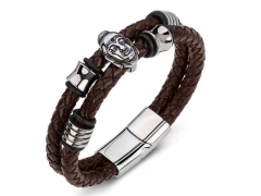 HY Wholesale Leather Bracelets Jewelry Popular Leather Bracelets-HY0134B535