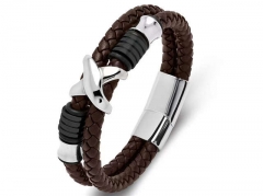 HY Wholesale Leather Bracelets Jewelry Popular Leather Bracelets-HY0134B200
