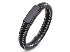 HY Wholesale Leather Bracelets Jewelry Popular Leather Bracelets-HY0134B894