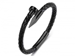 HY Wholesale Leather Bracelets Jewelry Popular Leather Bracelets-HY0134B507
