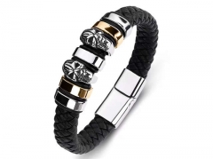 HY Wholesale Leather Bracelets Jewelry Popular Leather Bracelets-HY0134B367