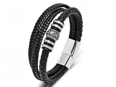 HY Wholesale Leather Bracelets Jewelry Popular Leather Bracelets-HY0134B896