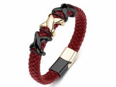 HY Wholesale Leather Bracelets Jewelry Popular Leather Bracelets-HY0134B126