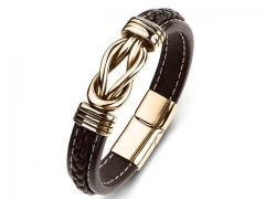 HY Wholesale Leather Bracelets Jewelry Popular Leather Bracelets-HY0134B328