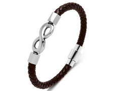 HY Wholesale Leather Bracelets Jewelry Popular Leather Bracelets-HY0134B489