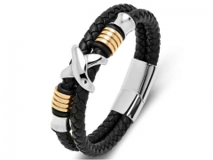 HY Wholesale Leather Bracelets Jewelry Popular Leather Bracelets-HY0134B194