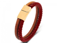 HY Wholesale Leather Bracelets Jewelry Popular Leather Bracelets-HY0134B745