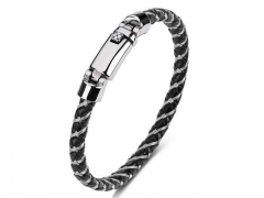 HY Wholesale Leather Bracelets Jewelry Popular Leather Bracelets-HY0134B334