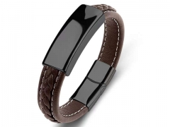 HY Wholesale Leather Bracelets Jewelry Popular Leather Bracelets-HY0134B317