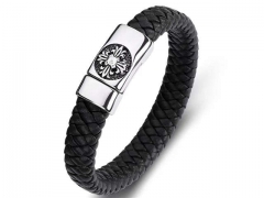 HY Wholesale Leather Bracelets Jewelry Popular Leather Bracelets-HY0134B795