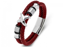 HY Wholesale Leather Bracelets Jewelry Popular Leather Bracelets-HY0134B473