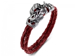 HY Wholesale Leather Bracelets Jewelry Popular Leather Bracelets-HY0134B716