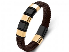 HY Wholesale Leather Bracelets Jewelry Popular Leather Bracelets-HY0134B148