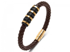 HY Wholesale Leather Bracelets Jewelry Popular Leather Bracelets-HY0134B735