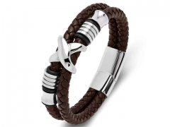 HY Wholesale Leather Bracelets Jewelry Popular Leather Bracelets-HY0134B053