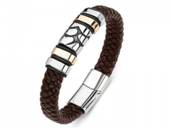 HY Wholesale Leather Bracelets Jewelry Popular Leather Bracelets-HY0134B287