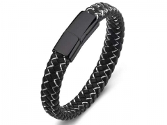HY Wholesale Leather Bracelets Jewelry Popular Leather Bracelets-HY0134B046